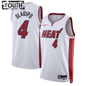 Barn Miami Heat Tröja Victor Oladipo 4 Nike 2022-23 Association Edition Vit Swingman